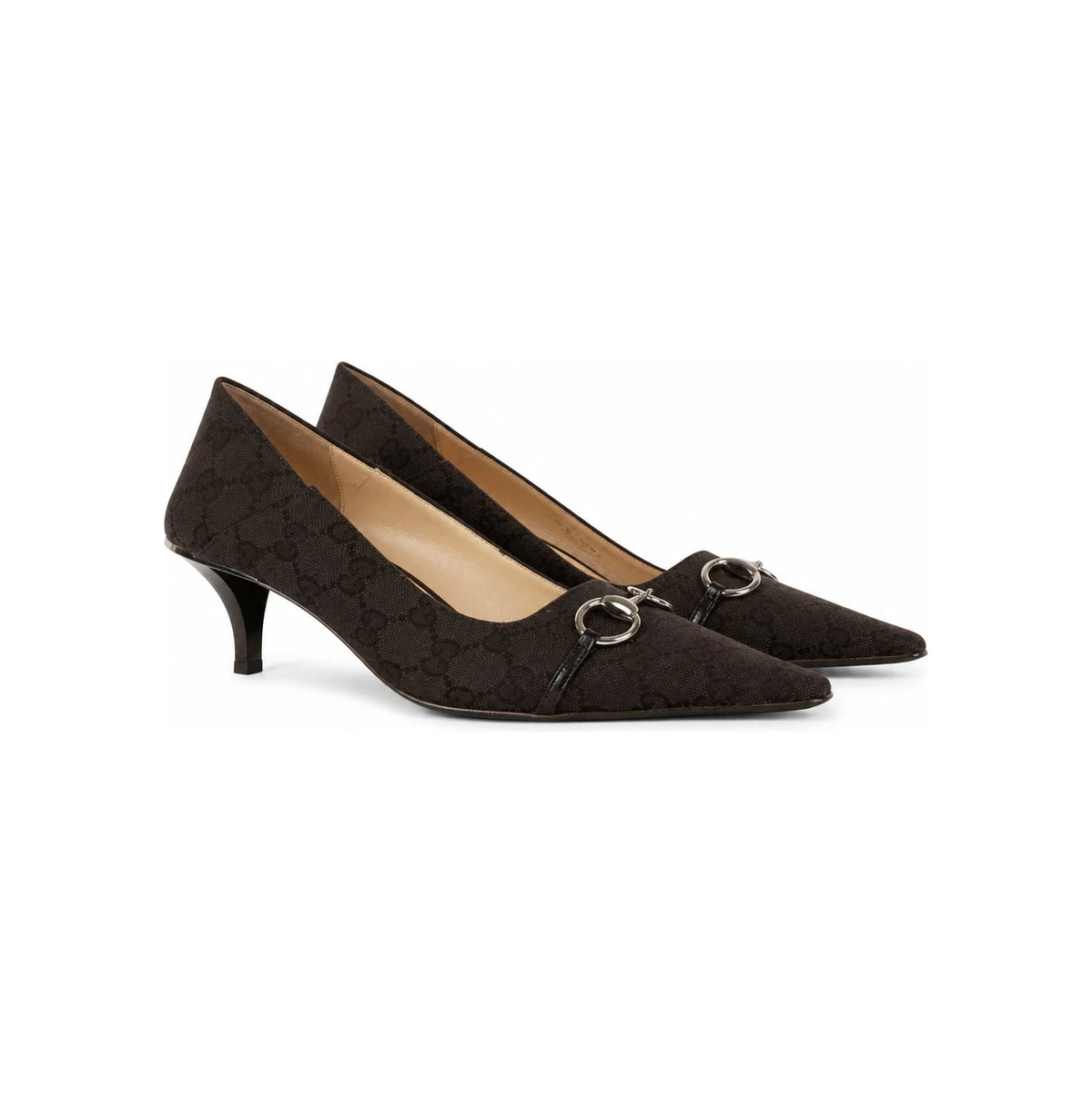 GUCCI Black Leather Mary Jane Pumps