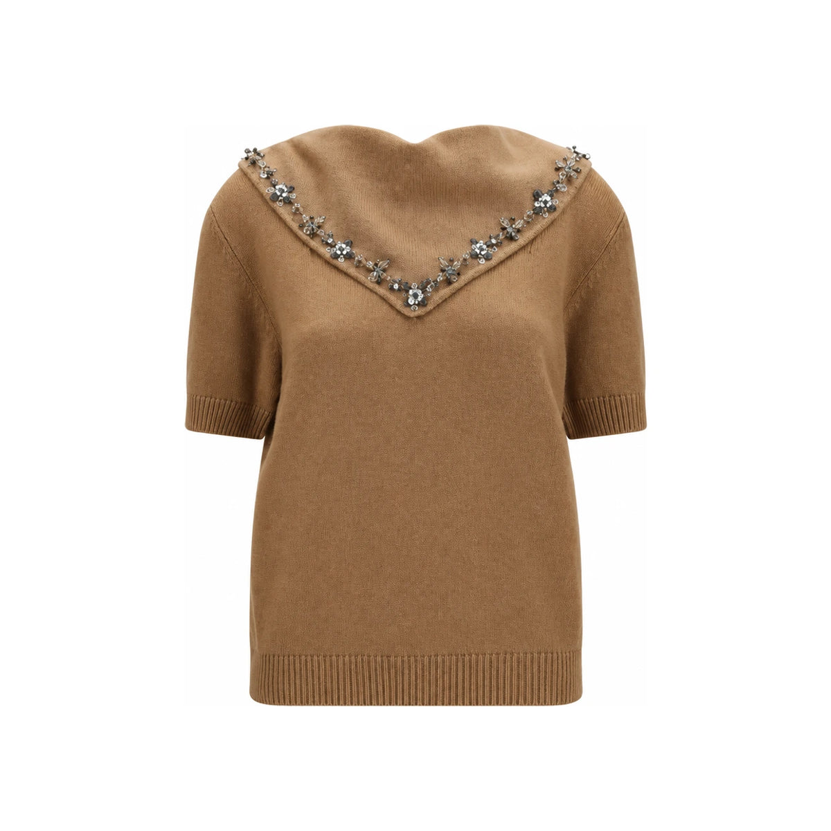 PRADA Wool Knit Cardigan Women’s FW Gray