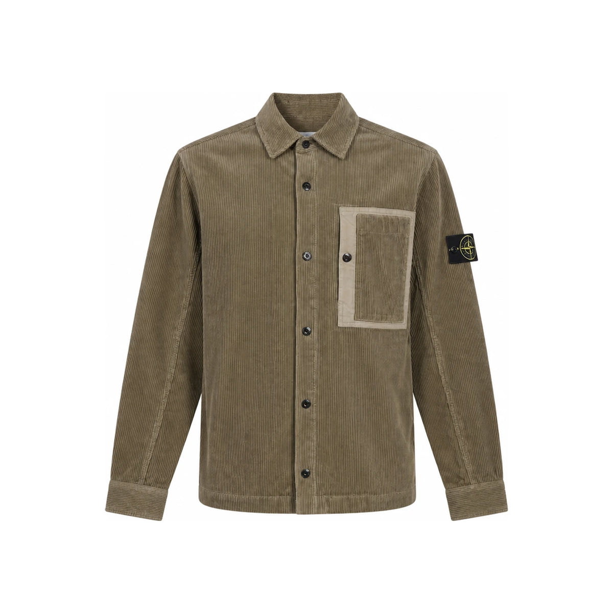STONE ISLAND Organic Cotton Corduroy Overshirt Jacket L2S15 1200016 S0212 V005G