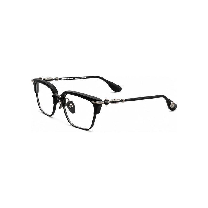 Chrome Hearts Matte Black Silver Accents Unisex Eyeglasses