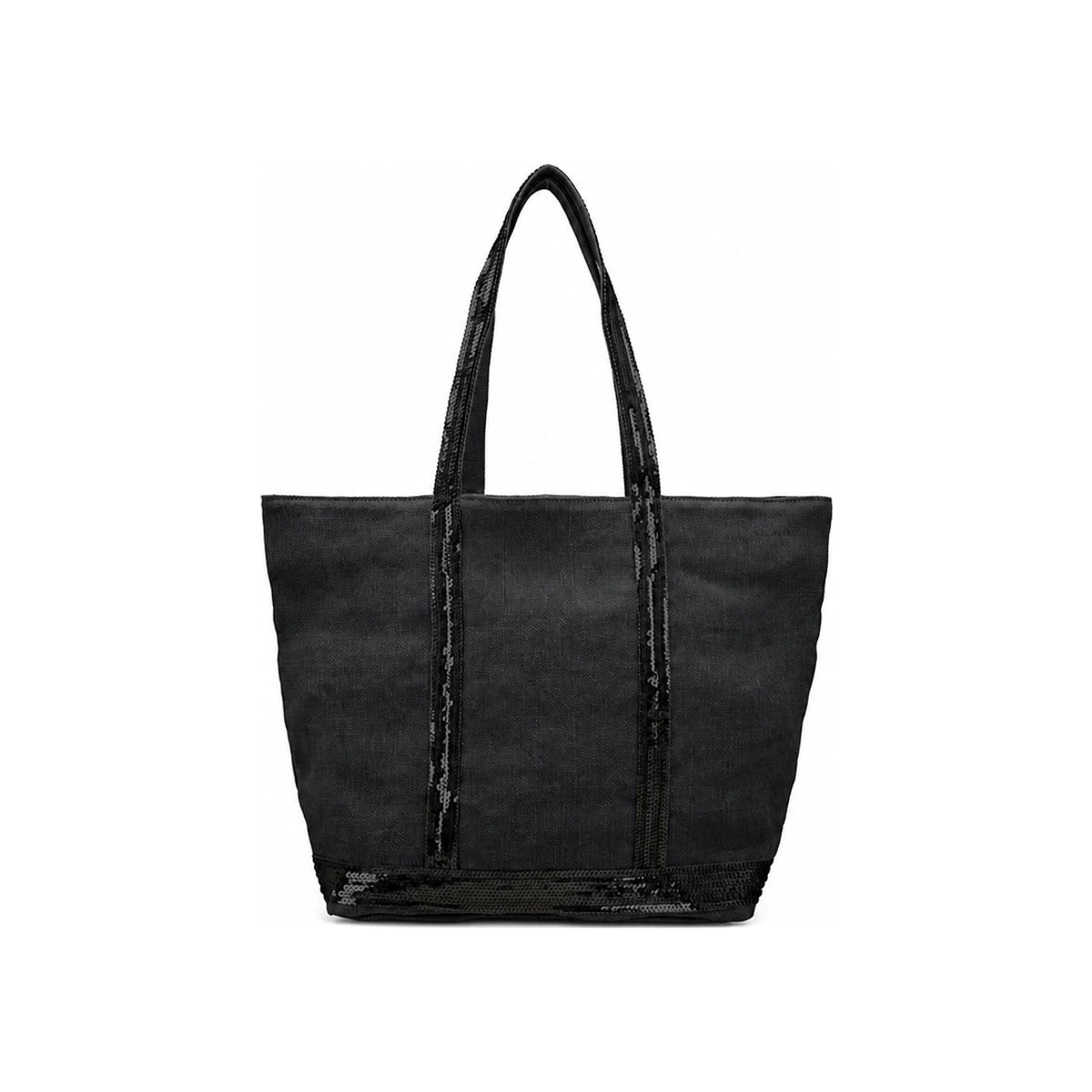 Vanessa Bruno Cabas Sequin Linen Zip Medium Women’s Tote Bag 0PVE31 V40378 999