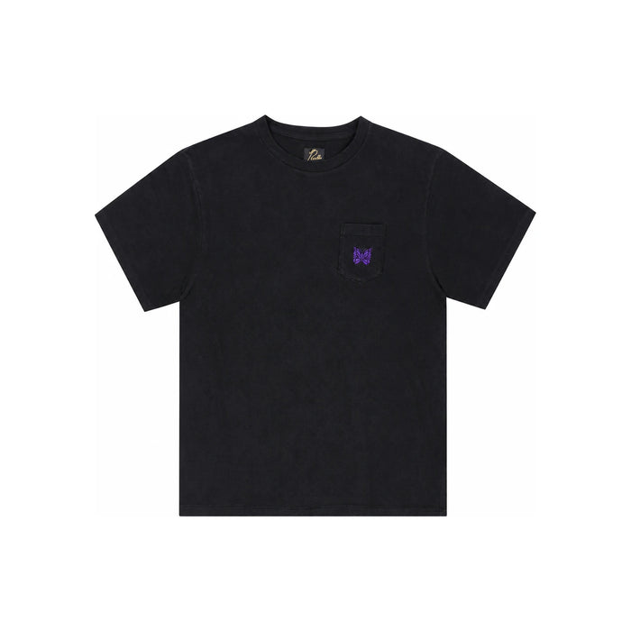 NEEDLES Black Short Sleeve Pocket T-Shirt for Men