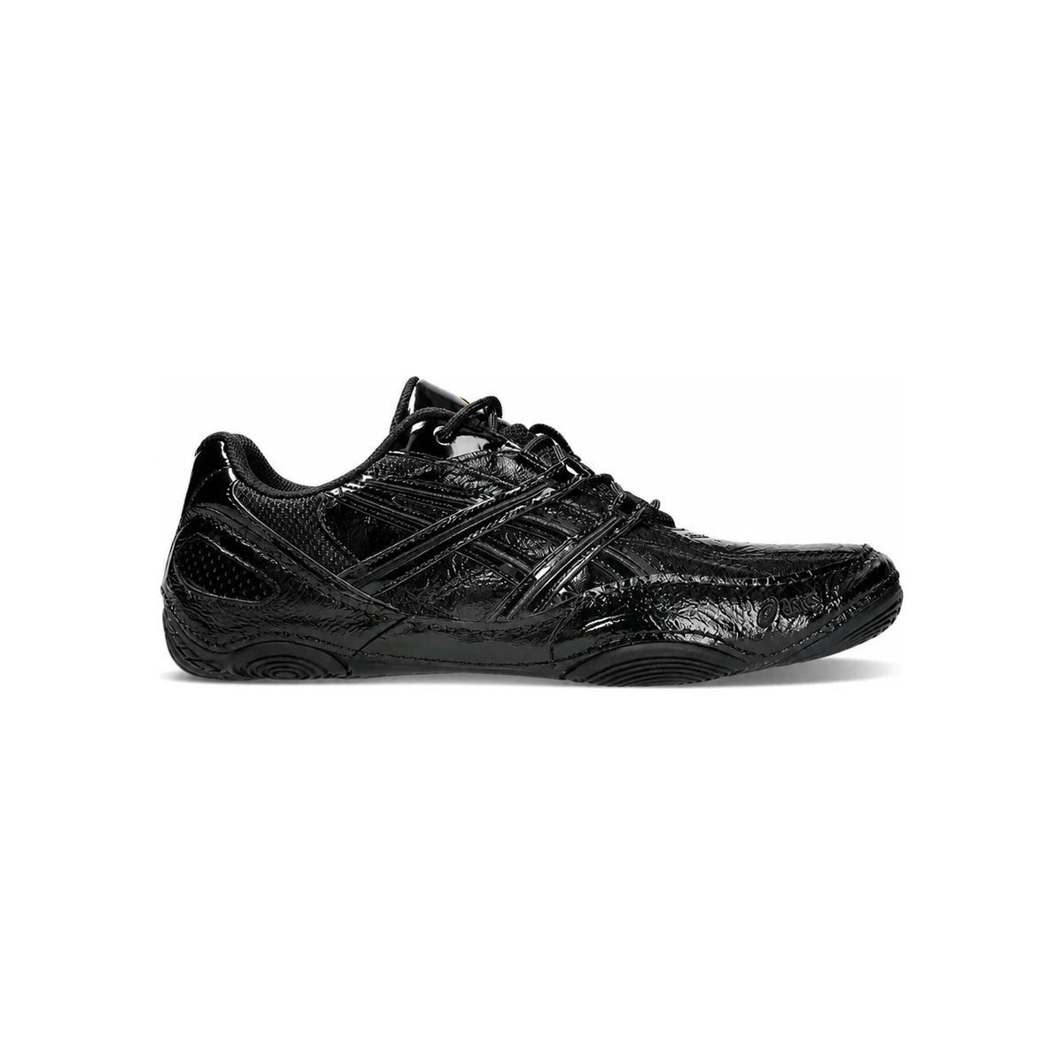 Asics Hypersync Black Patent Low-Top Sneakers Unisex 1203 B068