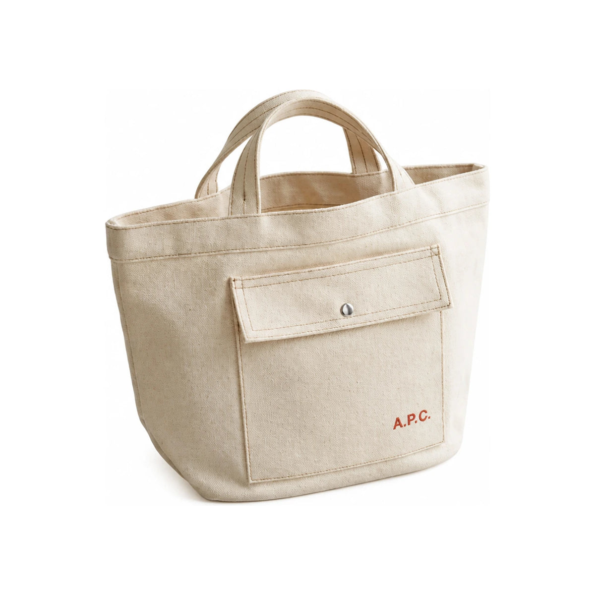 A.P.C. Jade Tote Bag Brown Leather