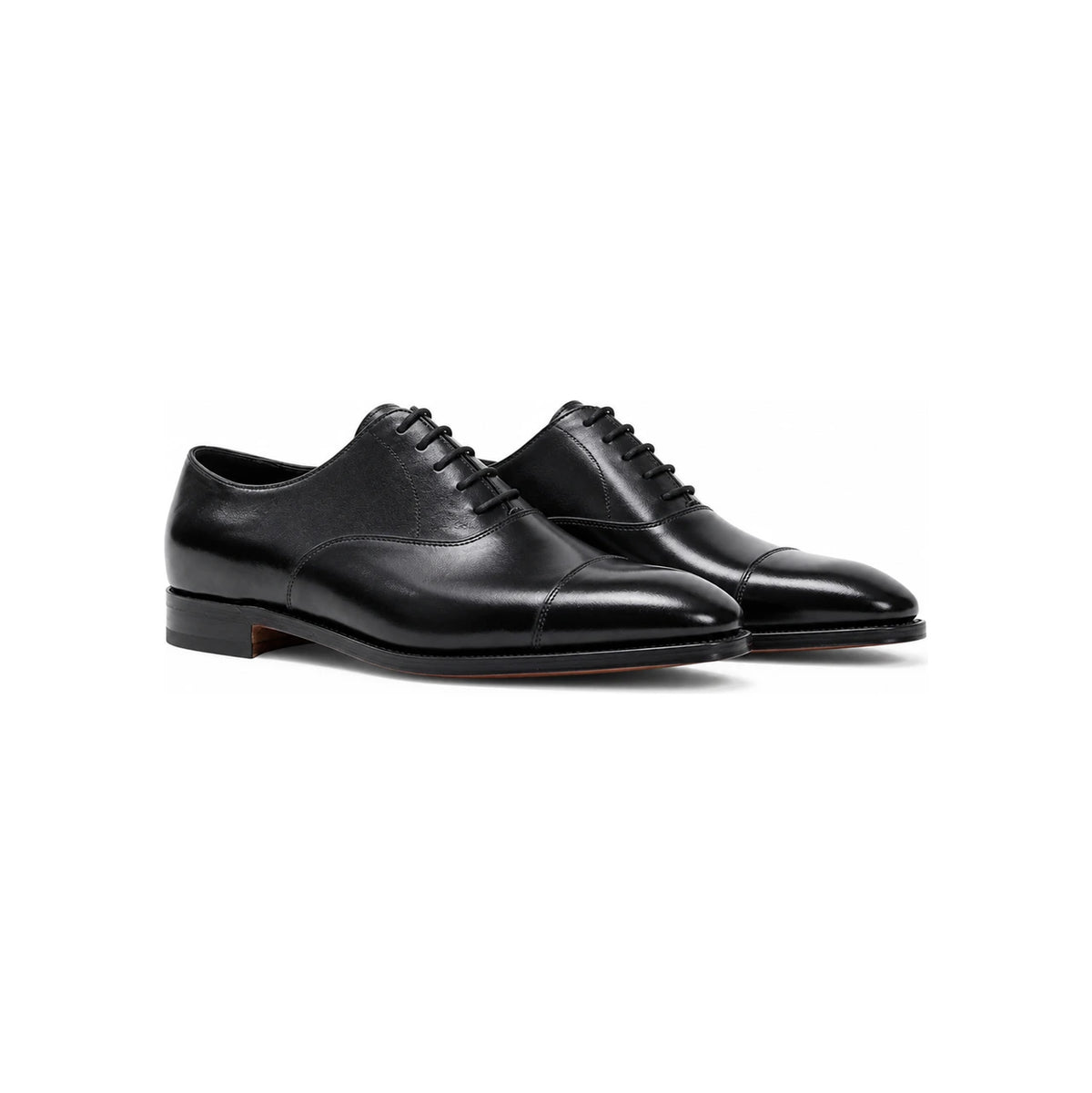 JOHN LOBB Black Leather Dress Shoes