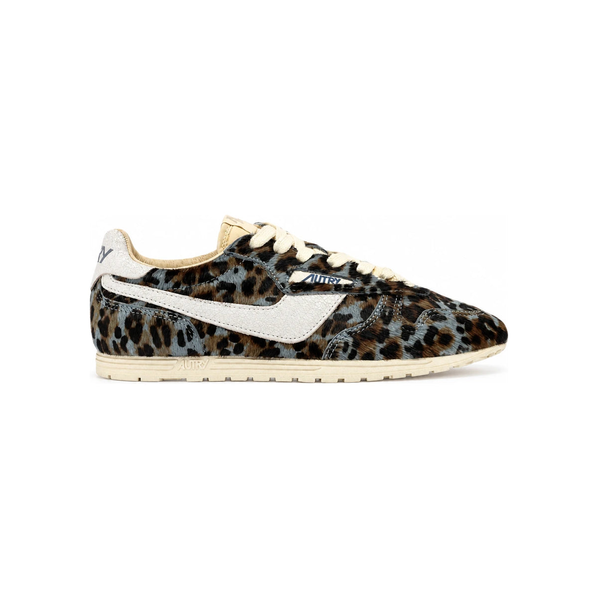 AUTRY Gray Leopard White Windspin Sneakers Women’s