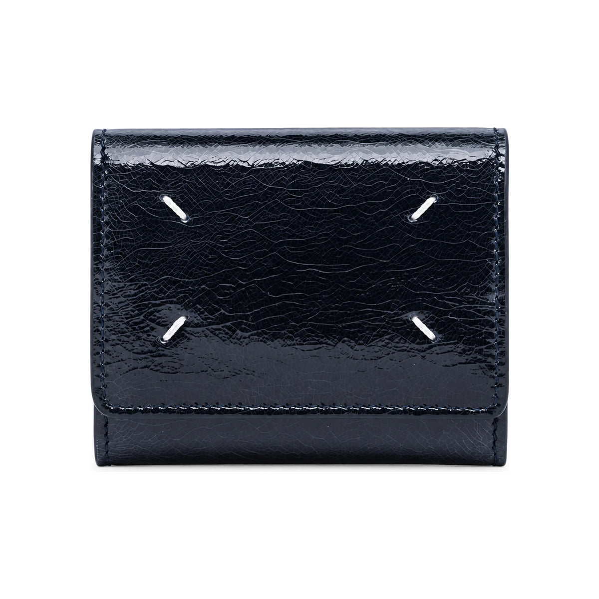 Maison Margiela Four-Stitch Leather Bifold Wallet Black