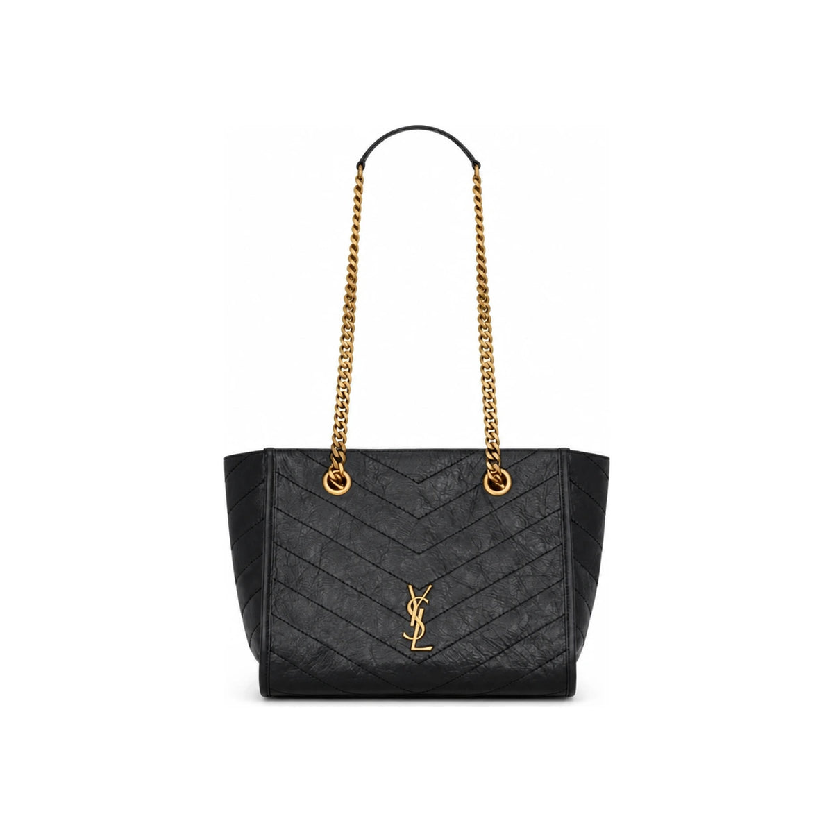 Saint Laurent Black Leather Shoulder Bag