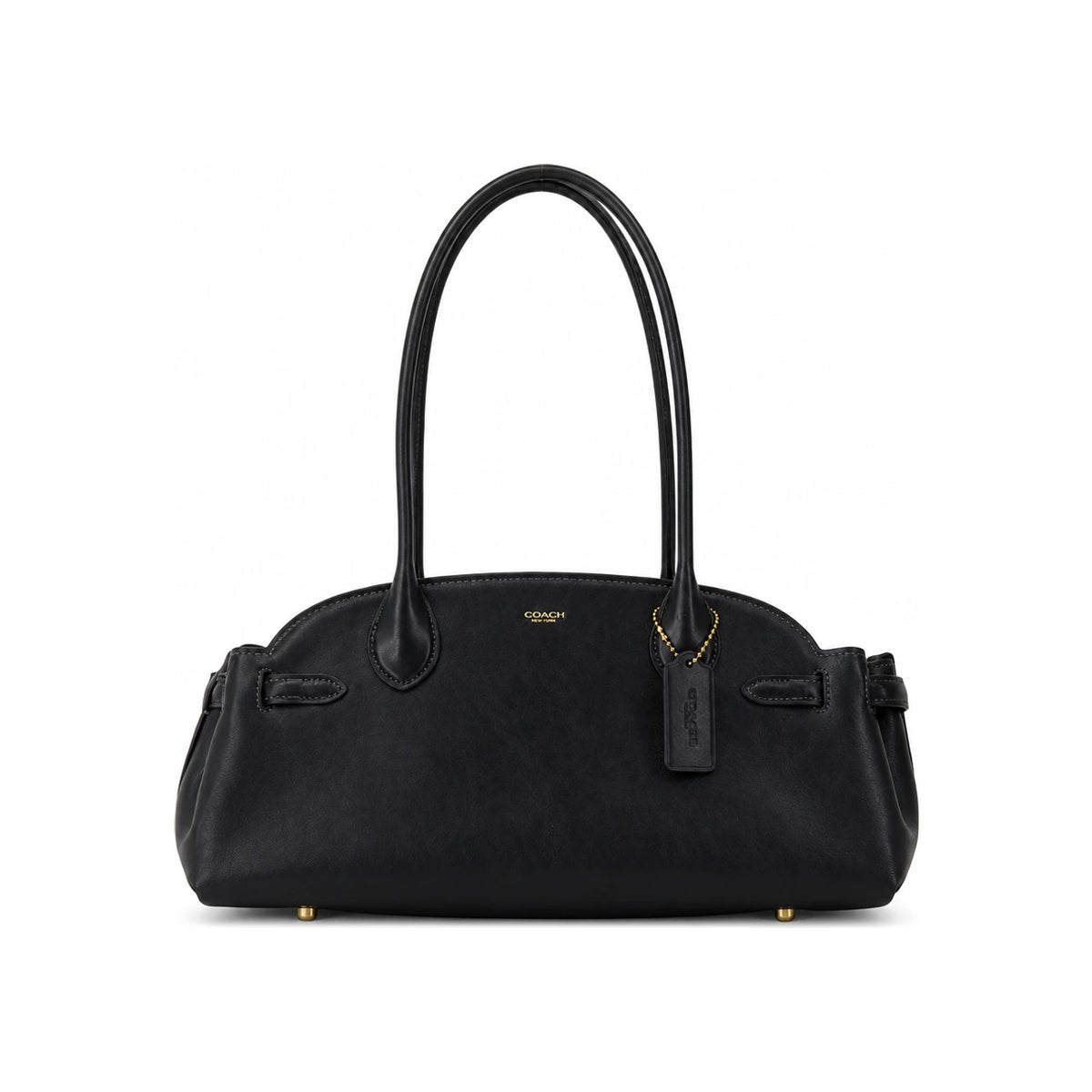 Coach Empire Carryall 34 Shoulder Bag Black Leather