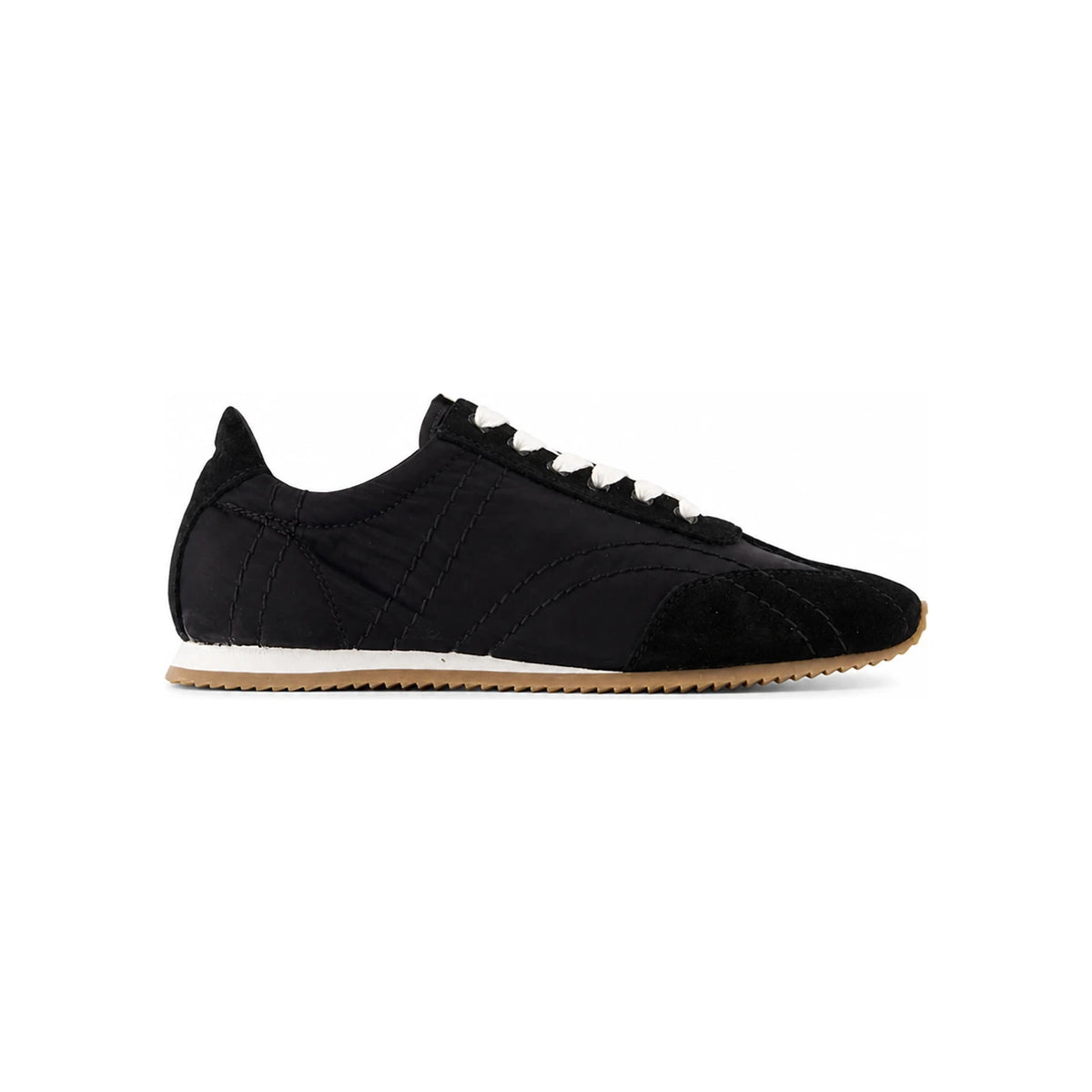 Toteme Flex Sneakers Black Leather Low-Top Women’s Shoes
