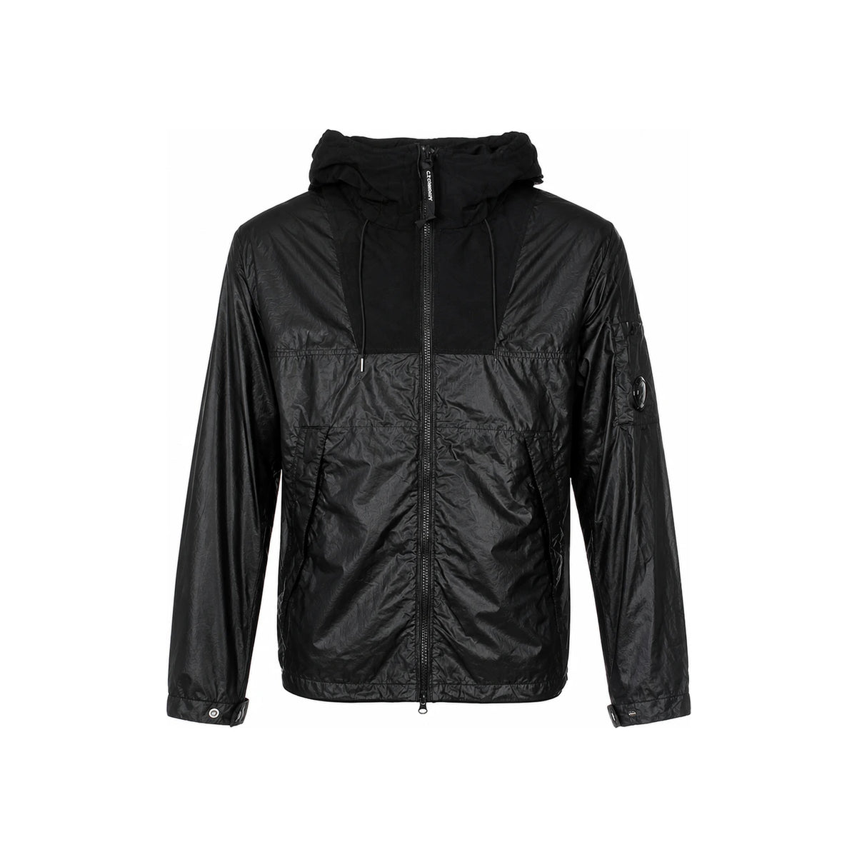 CP Company Hooded Mixed Lens Jacket Black Men’s Outerwear