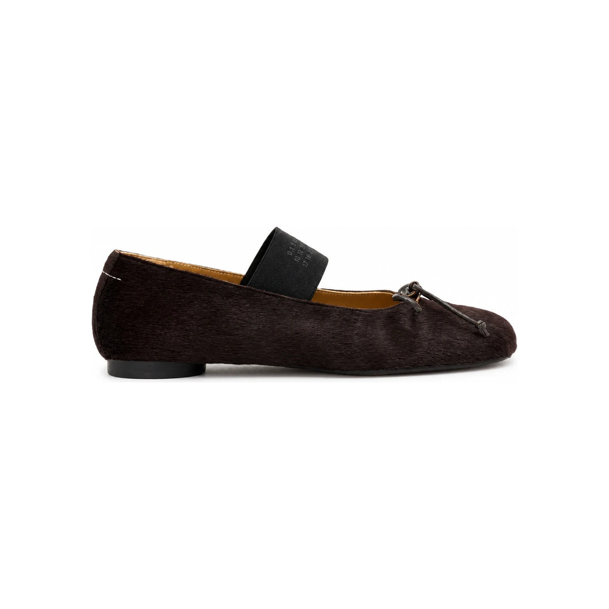 Maison Margiela Beige Leather Ballet Flat Shoes