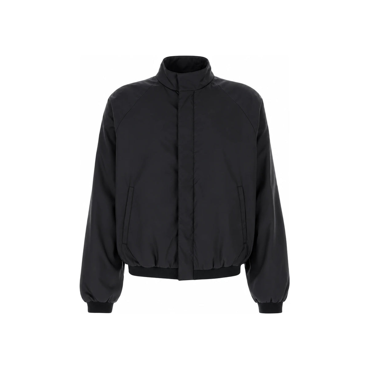 GUCCI Black Wool Blend Zip-Up Jacket