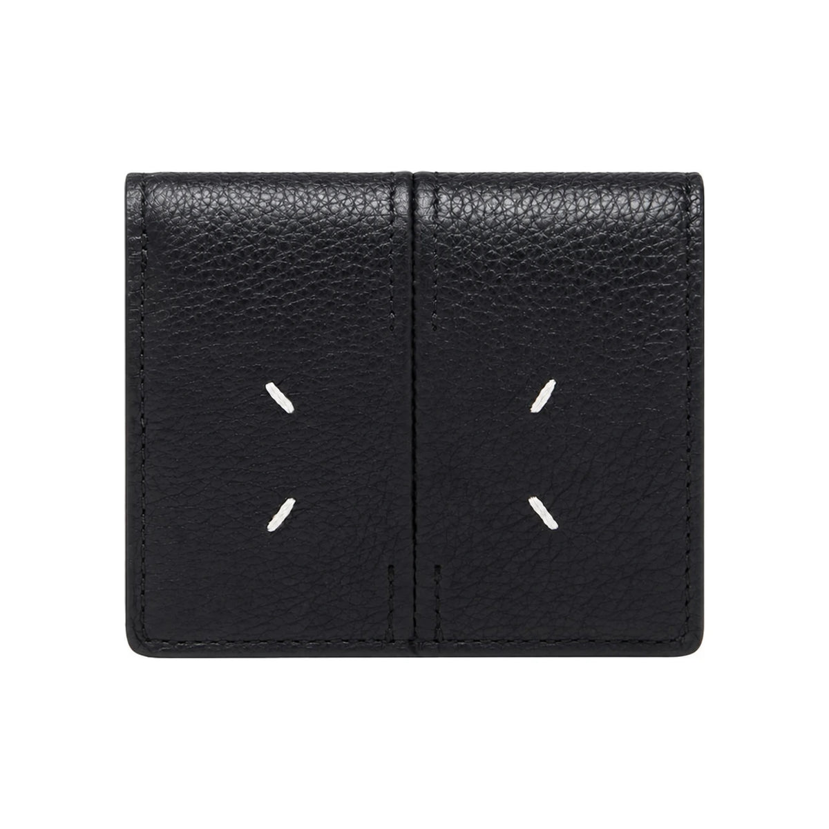Maison Margiela Stitch Leather Bifold Wallet Beige Unisex