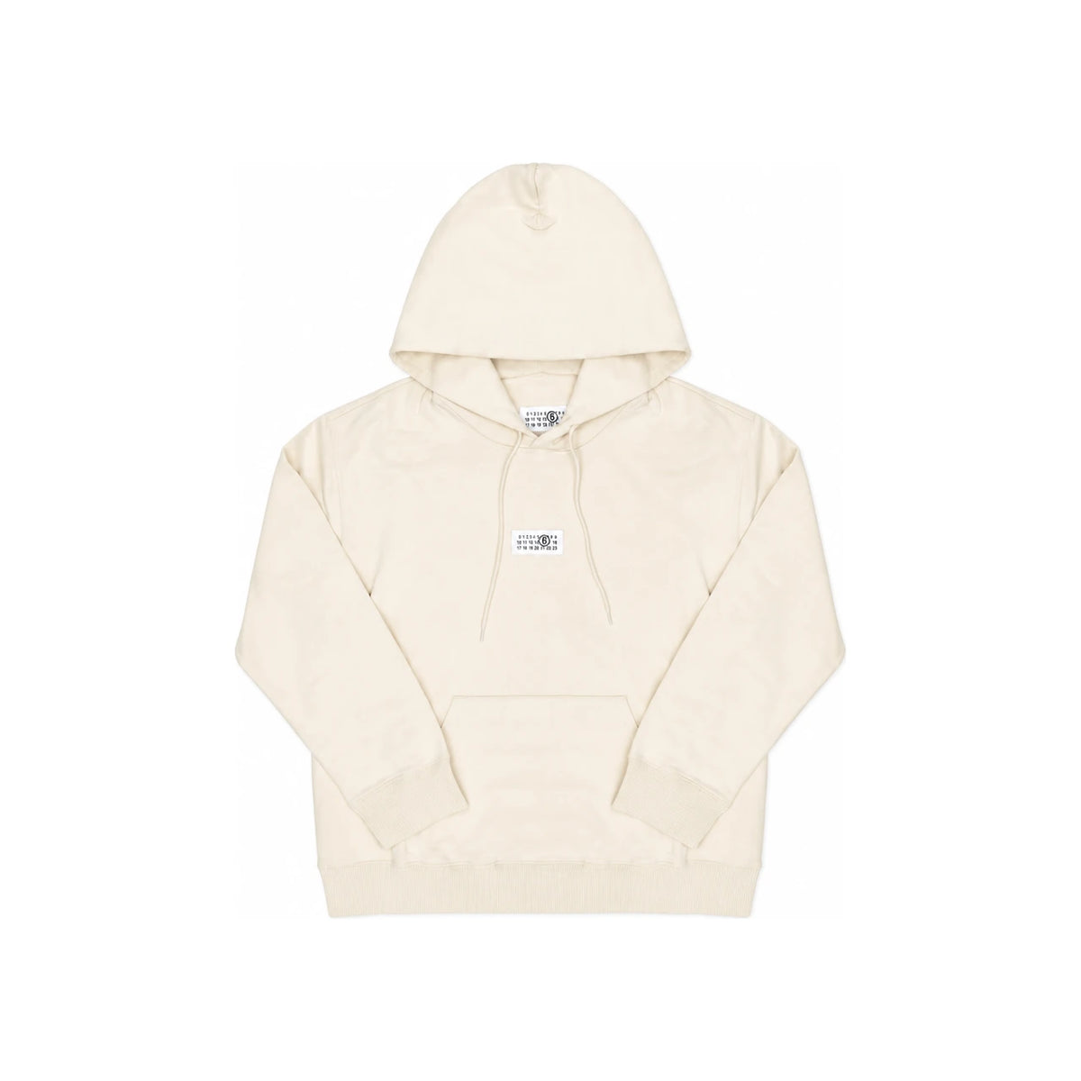 Maison Margiela Numbering Logo Patch Hoodie for Men Navy Cotton