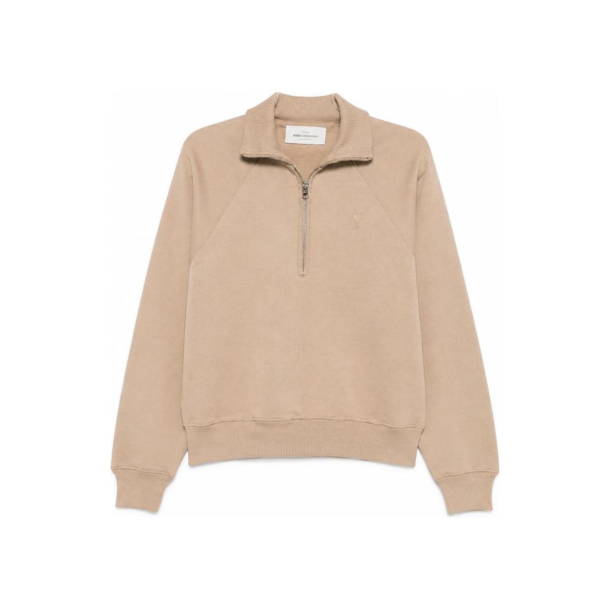 AMI Embossed De Coeur Half-Zip Men’s Sweatshirt