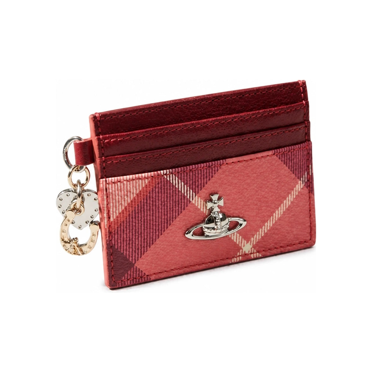 Vivienne Westwood Charm Leather Card Holder Wallet Green