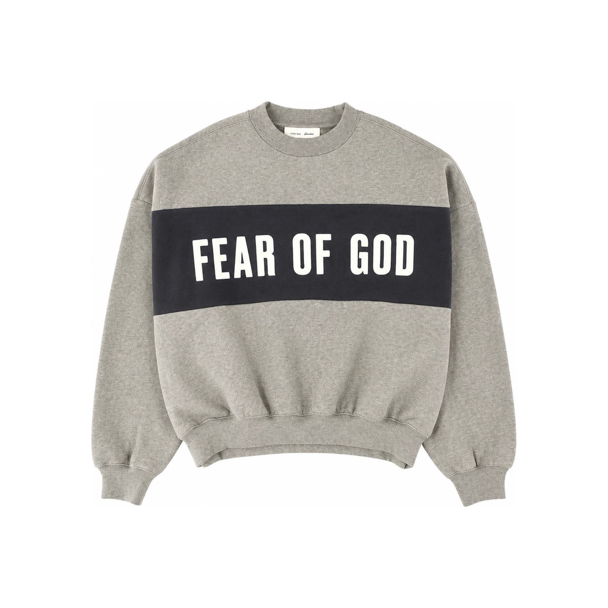 Fear of God Seal Heather Iron Grey Cotton Sweatshirt for Men