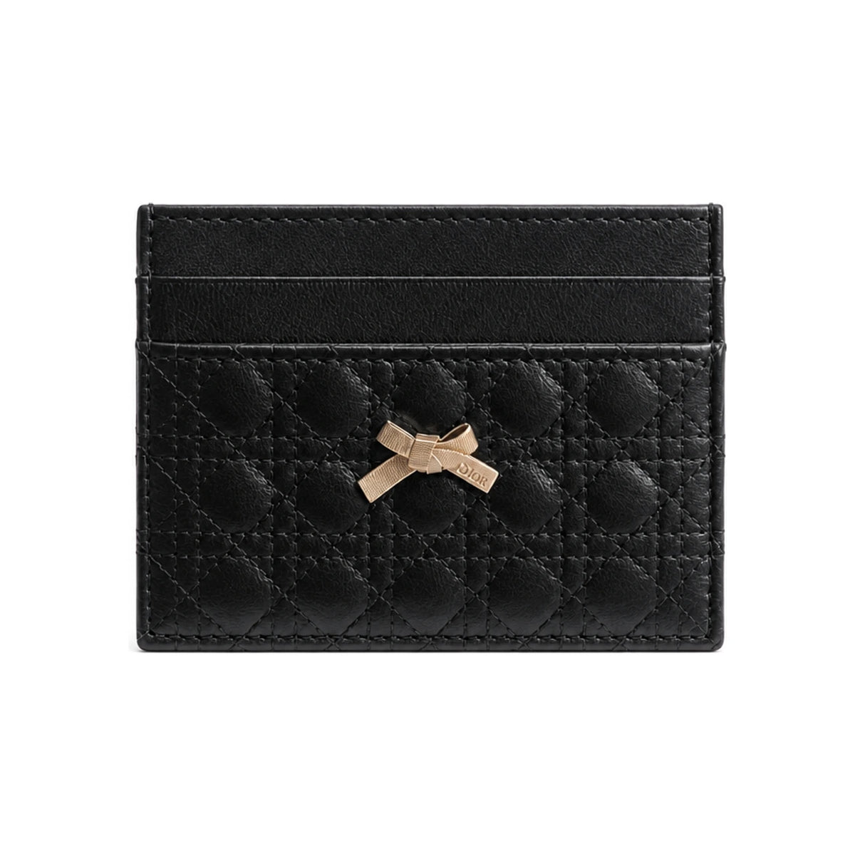 DIOR Baby Bow Freesia Leather Card Holder Wallet