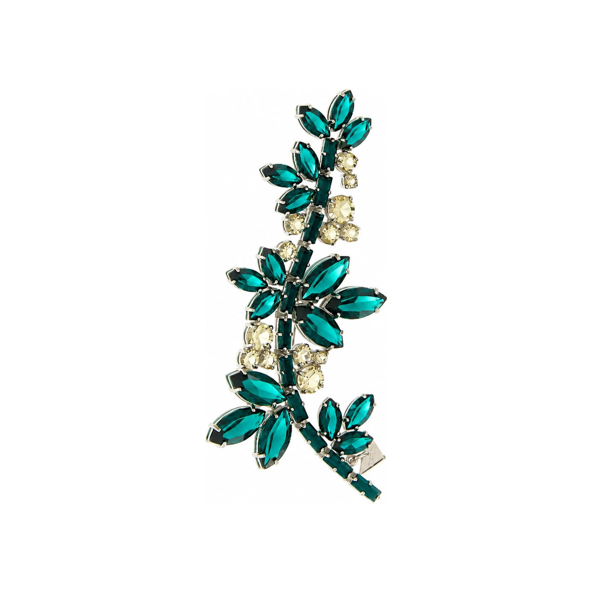 PRADA Gold Tone Logo Brooch