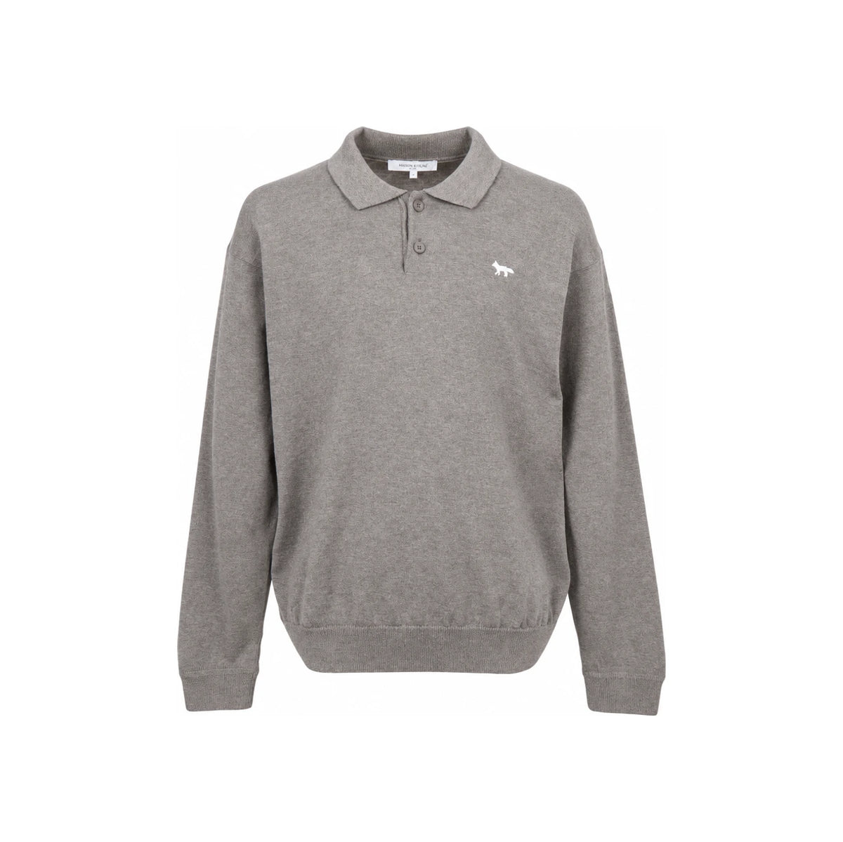 Maison Kitsune Profile Fox Men's Collar Knit Sweater