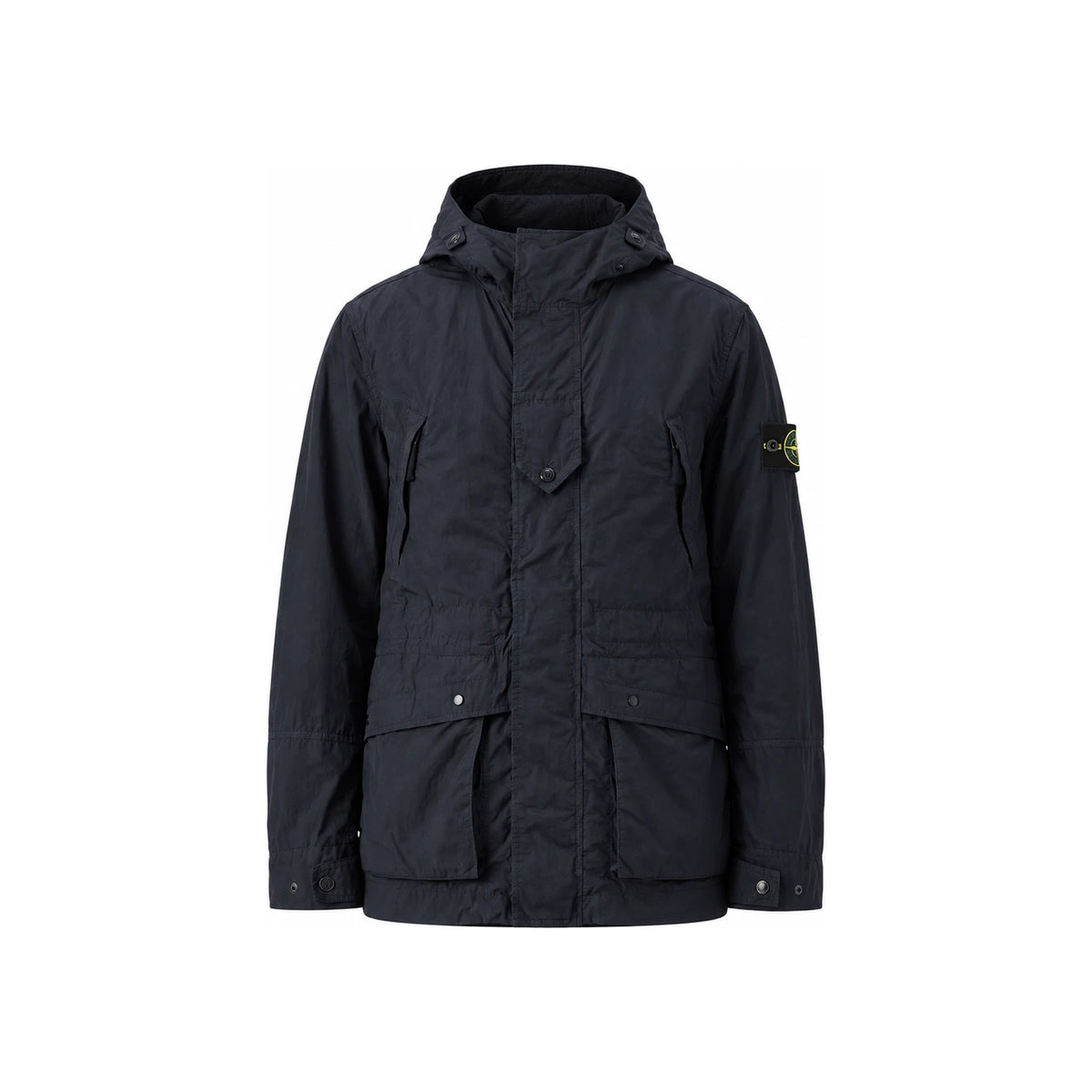 STONE ISLAND Black Nylon Bomber Jacket for Men