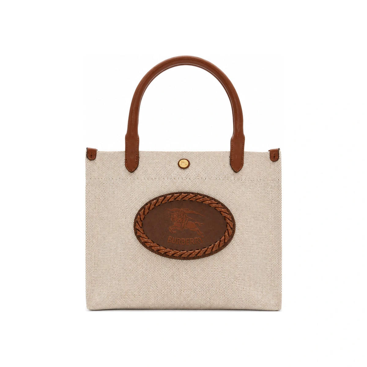 BURBERRY Mini Clovelly Leather Tote Crossbody Bag