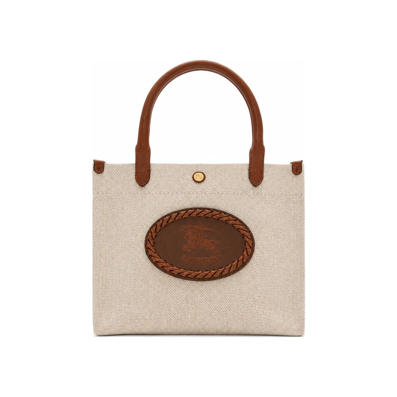BURBERRY Mini Clovelly Leather Tote Crossbody Bag