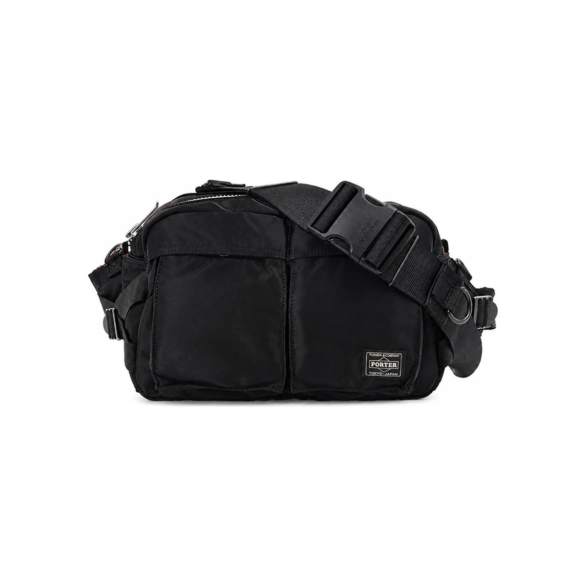 PORTER Unisex TANKER Hip Bag Waist Pack Black Nylon