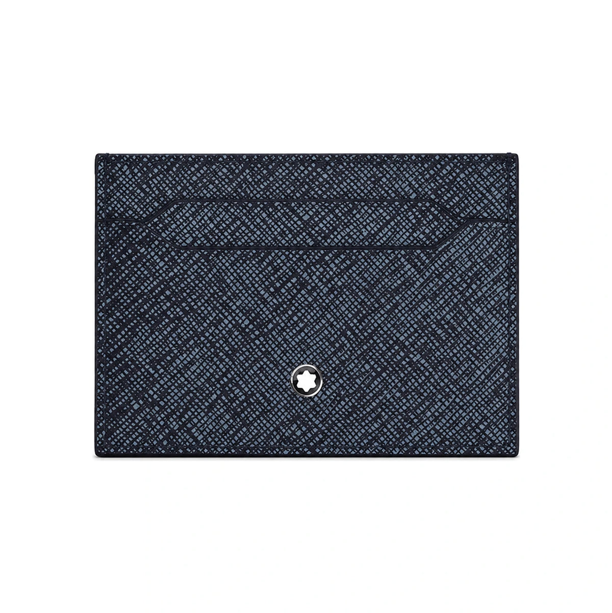 Montblanc Sartorial 5CC Card Holder Tweed Blue Card Wallet