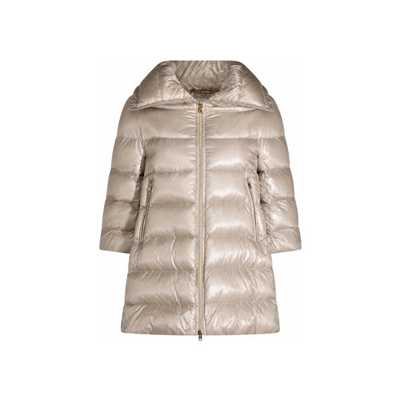 Herno Cleofe Shiny Puffer Jacket Women’s Down Coat Black
