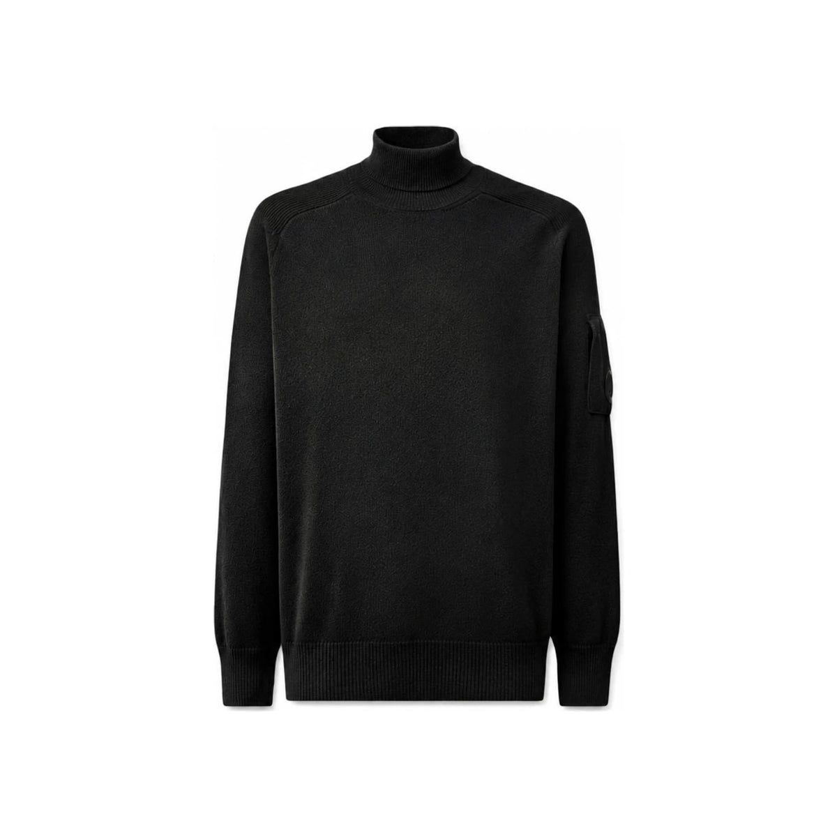 CP Company Lambswool Men’s Turtleneck Knit Sweater Black