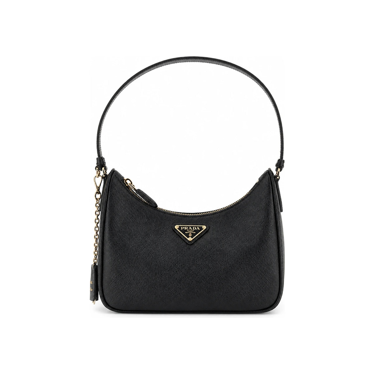 PRADA Black Nylon Zipped Pouch