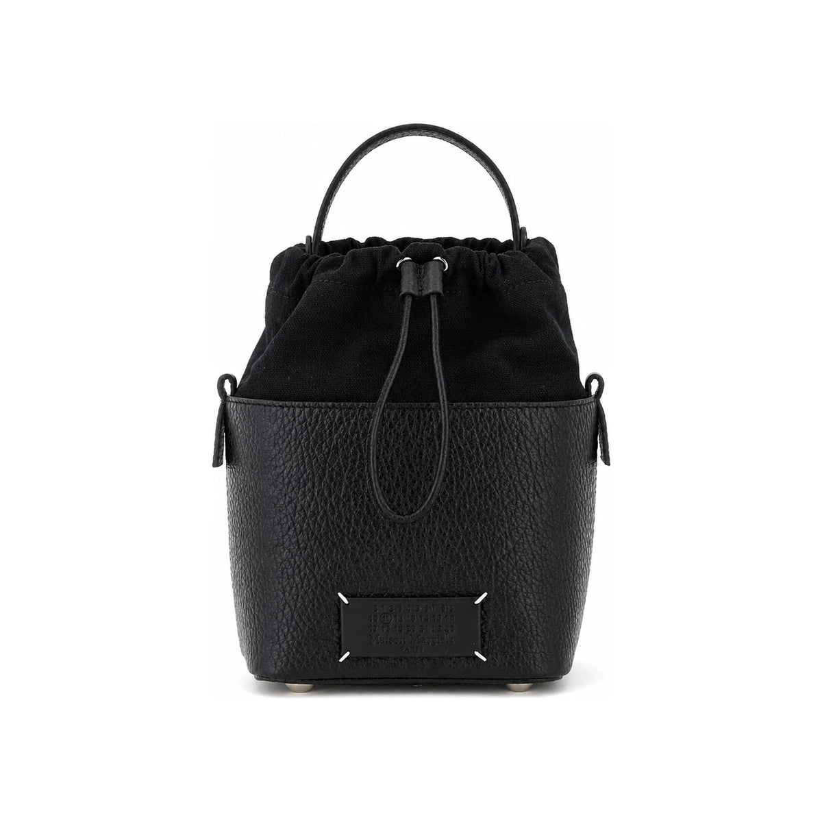 Maison Margiela Black Leather Tote Shoulder Bag