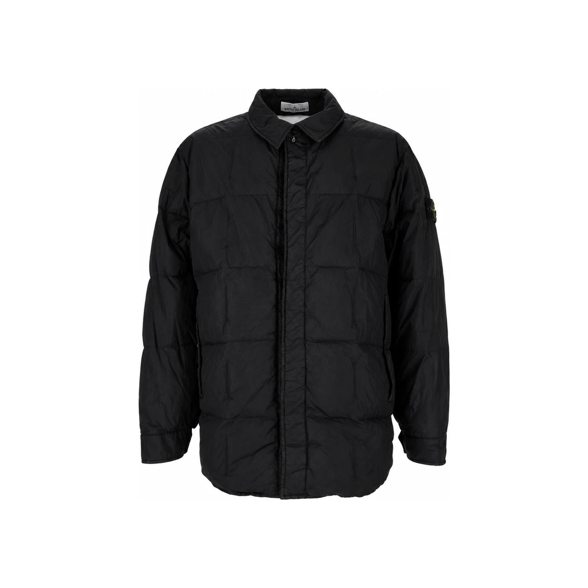 STONE ISLAND Black Down Puffer Jacket for Men