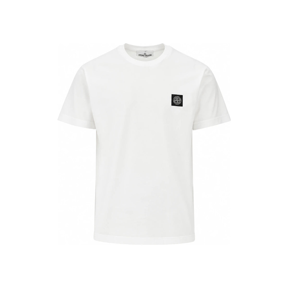 STONE ISLAND Black Cotton Short Sleeve T-Shirt
