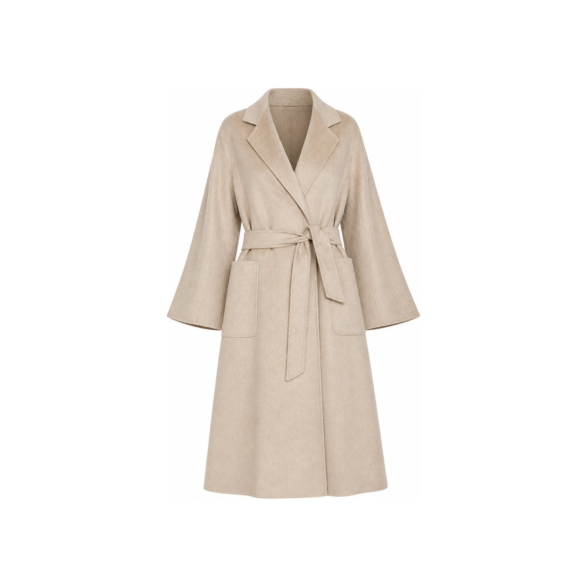 Max Mara Sand Wool Cashmere Ludmilla Coat 032