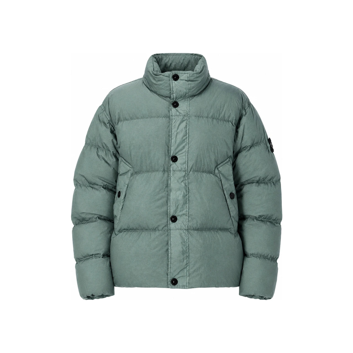 STONE ISLAND Black Down Puffer Jacket for Men