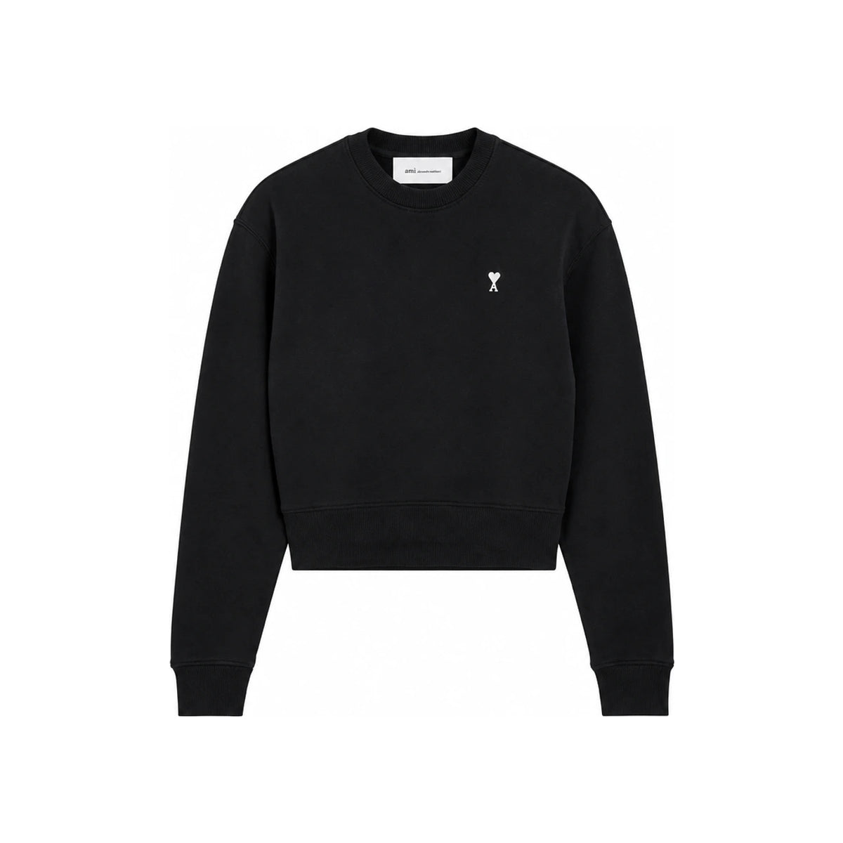 AMI Cotton Small Heart Logo Sweatshirt