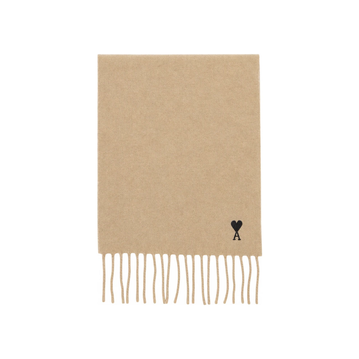 AMI Heart Logo Fringe Scarf
