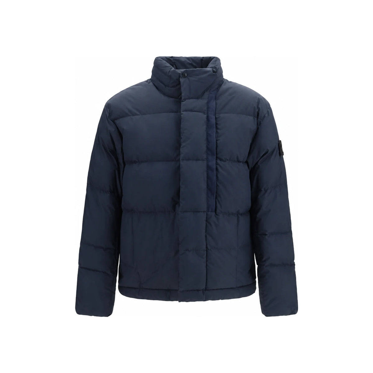 STONE ISLAND Cotton Nylon Down Jacket for Men Black