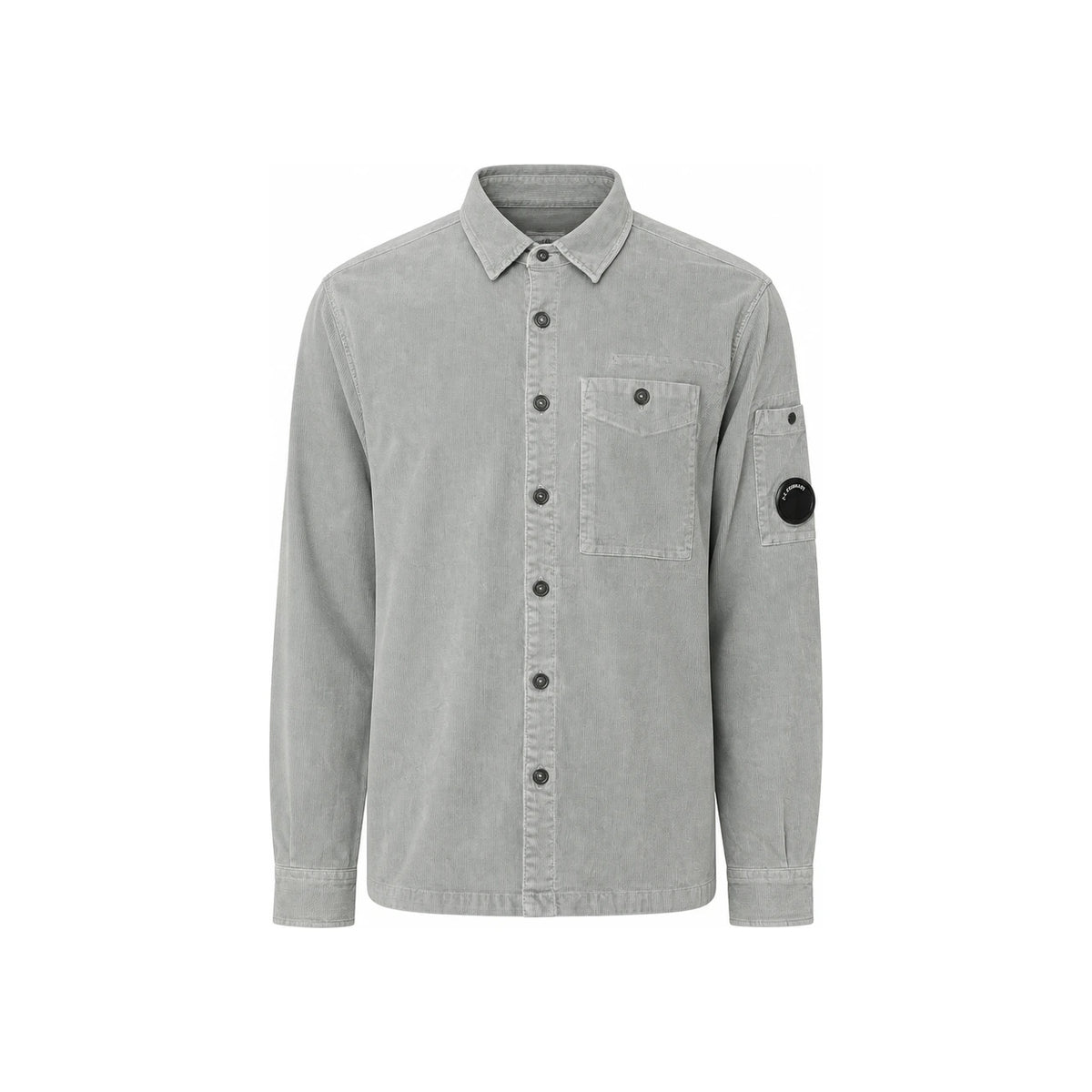 CP Company Corduroy Long Sleeve Shirt for Men Gray
