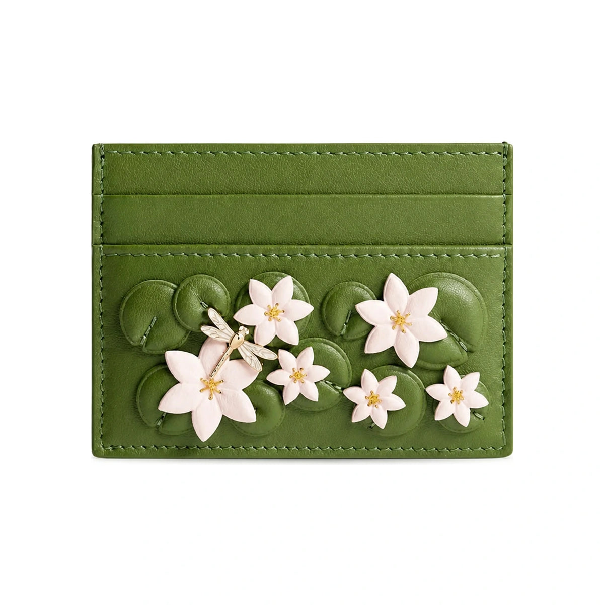 DIOR Jardin Freesia Leather Card Wallet