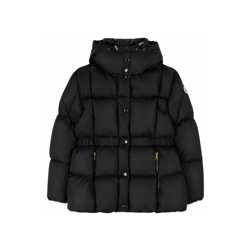 Moncler Women’s Agneux Quilted Hooded Down Jacket Black 1A00163 539ZD 99B