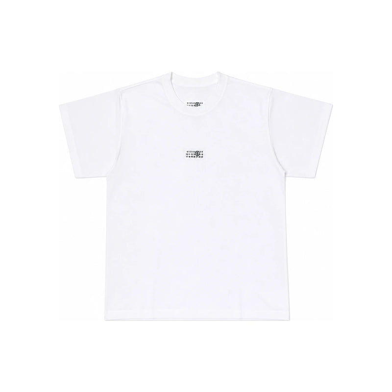 Maison Margiela Number Logo Patch Short Sleeve T-Shirt White Women