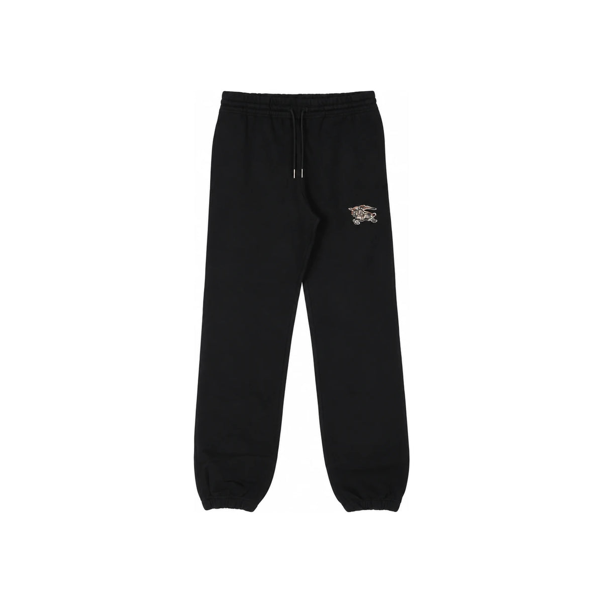BURBERRY Black Cotton Logo Jogger Sweatpants