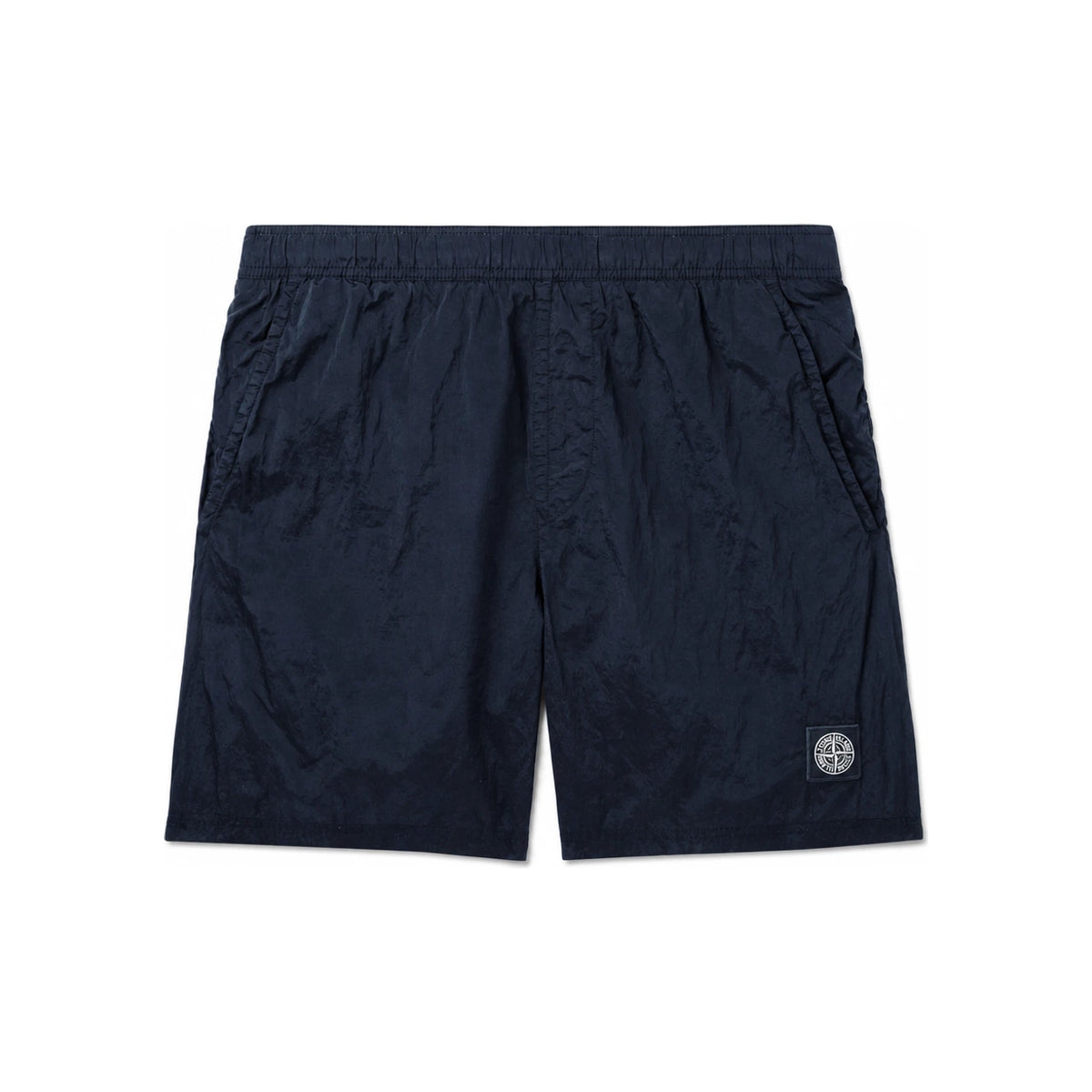 STONE ISLAND Logo Garment-Dyed Shell Swim Shorts for Men