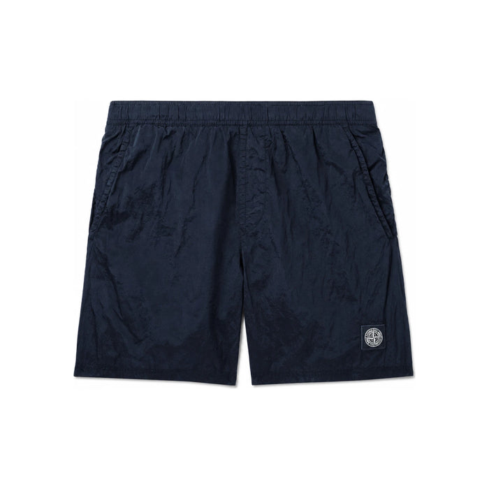 STONE ISLAND Logo Garment-Dyed Shell Swim Shorts for Men