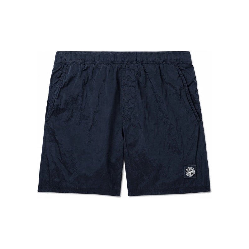 STONE ISLAND Logo Garment-Dyed Shell Swim Shorts for Men