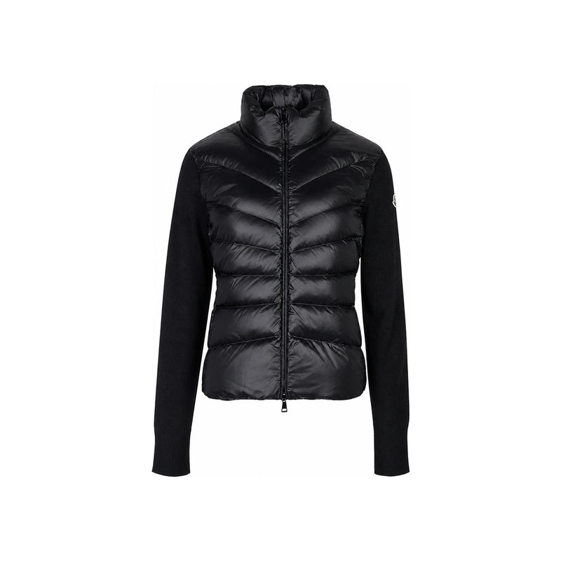 Moncler Women’s Wool Down Zip Cardigan Jacket Black